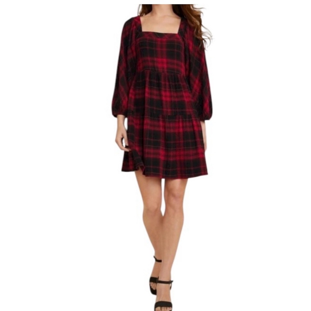 Maurice’s Plaid Red and Black Women's Dress